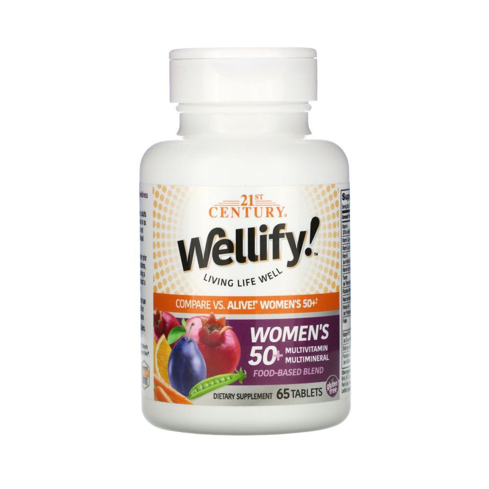 21st Century, Wellify! Women's 50+ Mitivitamin Multiminerals, 65 Tables