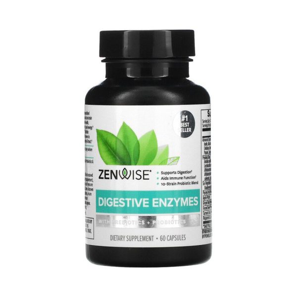 Zenwise Health, Digestive Enzymes With Prebiotics + Probiotics
