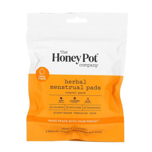 The Honey Pot Company, Herbal Mentruals Pads Travel Pack
