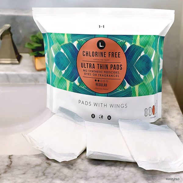 L. Chlorine Free Ultra Thin Pads, Organic Cotton - Image 2