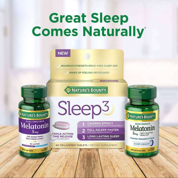 Nature's Bounty, Sleep 3, Maximum Strength, Drug - Free - Image 2