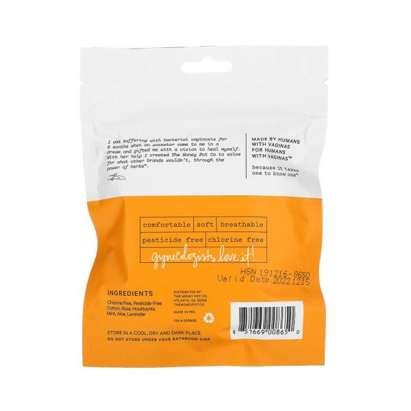 The Honey Pot Company, Herbal Mentruals Pads Travel Pack - Image 2