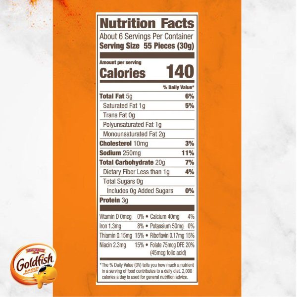 Pepperidge Farm Goldfish Cheddar Crackers, 6.6 oz. Bag - Image 2