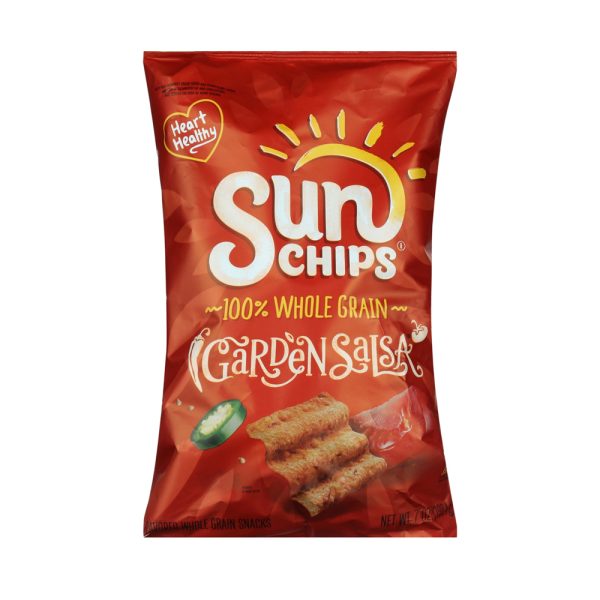 SunChips Garden Salsa Flavored Whole Gain Snacks, 7 oz Bag - Image 2