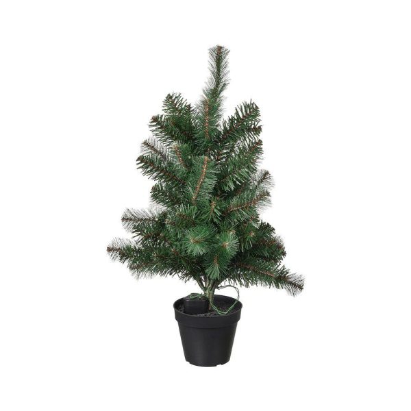 Artificial potted plant+LED lights battery operated/christmas tree