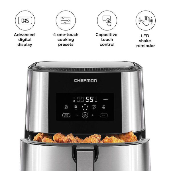 Chefman TuboFry Stainless Steel Air Fryer - Image 3