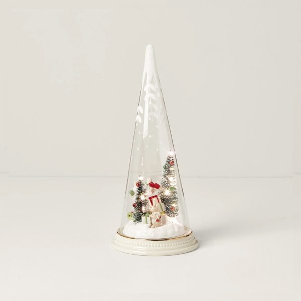 Merry & Magic Light - Up Santa & Friends Glass Cone - Image 2
